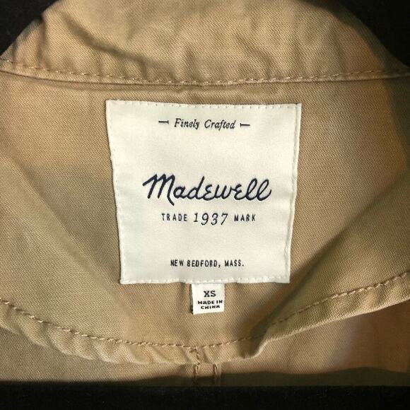 Madewell Women's Fleet Utility Jacket In Desert Beige (Tan) Size XS 100% Cotton - Picture 3 of 11